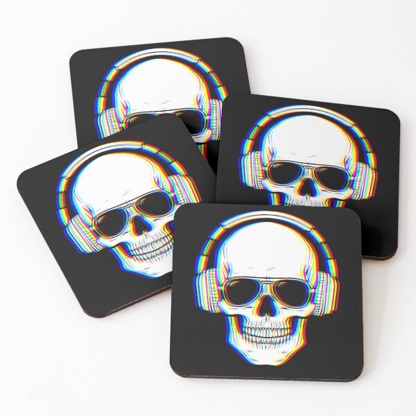 Item preview, Bass Drop Skull – Glitch to the Core designed and sold by Taans-Creation.