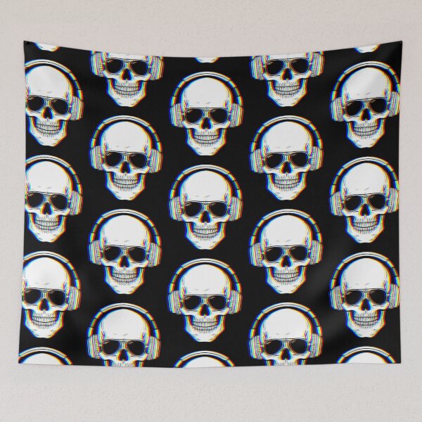 Item preview, Bass Drop Skull – Glitch to the Core designed and sold by Taans-Creation.