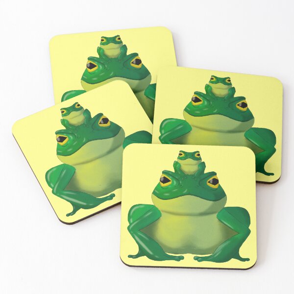 Item preview, Frog with baby designed and sold by DoodleSnake58.