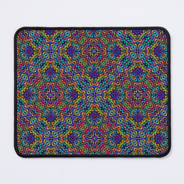Item preview, abstract colorful rainbow wiggle pattern designed and sold by chambergambit.