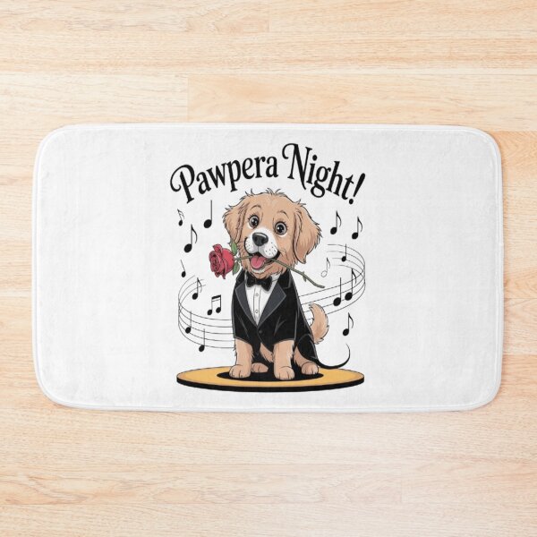 Item preview, Pawpera Night – Funny Opera Dog Illustration designed and sold by Petpixy.