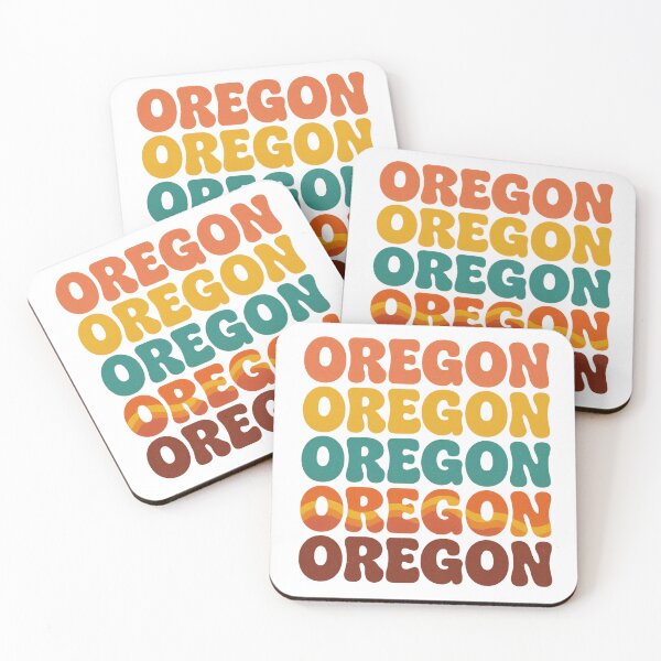 Item preview, Retro Oregon Word Art – Vintage Sunset Style State Design designed and sold by Charisma Enigma.