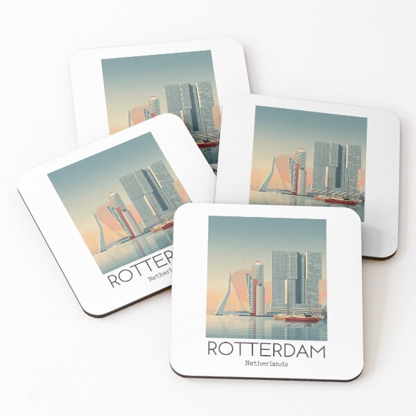 Item preview, A Vintage Illustration of Rotterdam - Netherlands  designed and sold by GoodOldVintage.