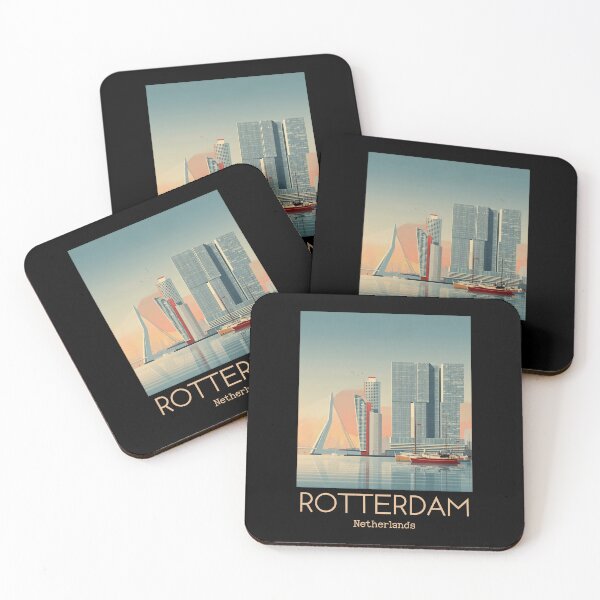 Item preview, A Vintage Illustration of Rotterdam - Netherlands  designed and sold by GoodOldVintage.