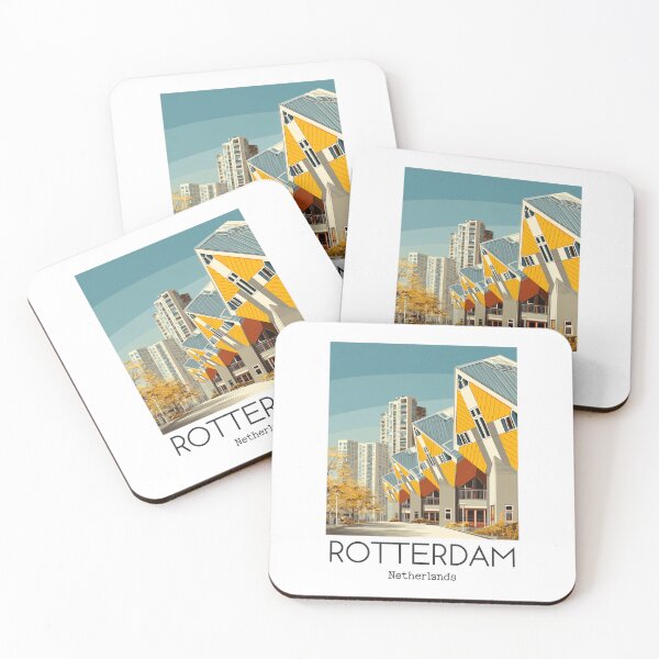 Item preview, A Vintage Illustration of Rotterdam - Netherlands  designed and sold by GoodOldVintage.