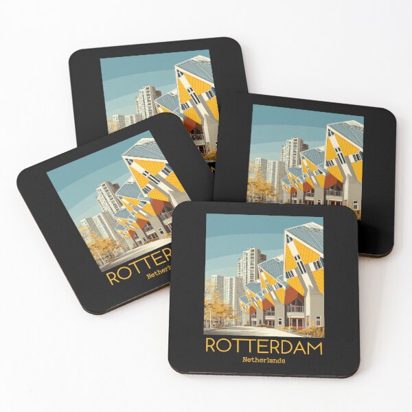 Item preview, A Vintage Illustration of Rotterdam - Netherlands  designed and sold by GoodOldVintage.
