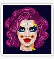 Mexican Sugar Skull Candy Sticker
