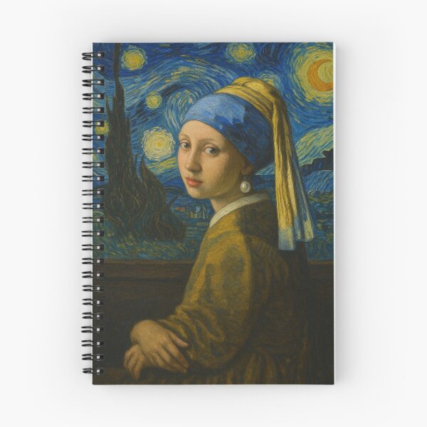 Item preview, Classic Fusion: Mona Lisa, Starry Night & the Pearl Earring designed and sold by M Mariatique.
