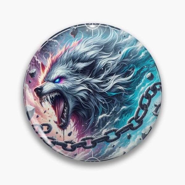 Item preview, Viking Mythology Art | Nordic Rune Beast | Norse Pagan Aesthetic | Fenrir Norse Wolf | Viking Wolf Tattoo Design designed and sold by AnalajiaDesigns.