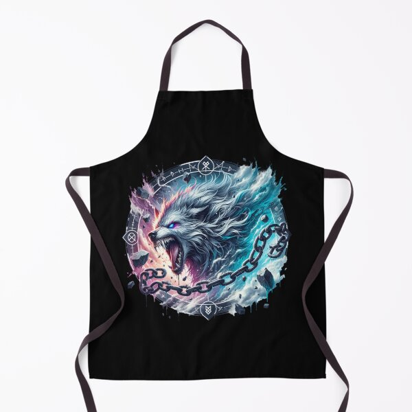 Item preview, Viking Mythology Art | Nordic Rune Beast | Norse Pagan Aesthetic | Fenrir Norse Wolf | Viking Wolf Tattoo Design designed and sold by AnalajiaDesigns.