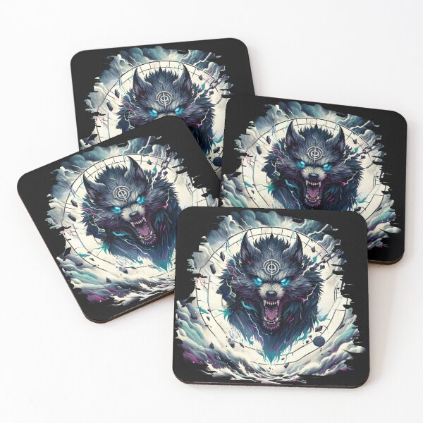 Item preview, Fenrir Norse Wolf Spirit | Celtic Mythology Power Art | Nordic Rune Lightning Beast Design designed and sold by AnalajiaDesigns.