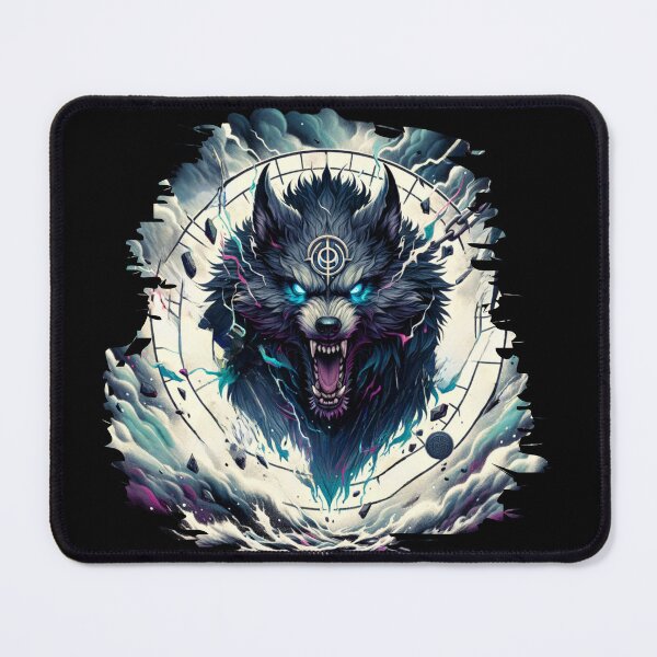 Item preview, Fenrir Norse Wolf Spirit | Celtic Mythology Power Art | Nordic Rune Lightning Beast Design designed and sold by AnalajiaDesigns.