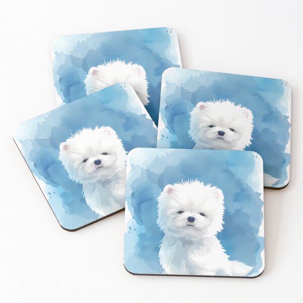 Item preview, Cute White Dog Soft Coat Innocent designed and sold by MidArtForge.
