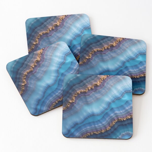 Item preview, blue agate composition Abstract Crystal Dreams designed and sold by bukajart.