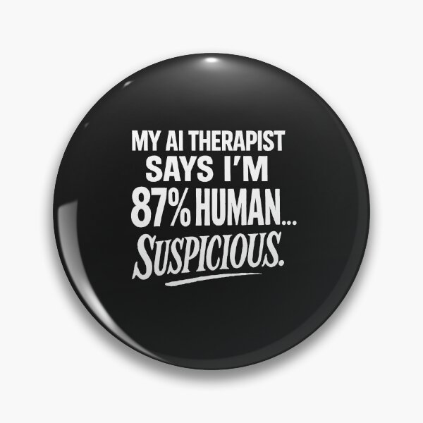 Item preview, My AI Therapist Says I'm 87% Human... Suspicious. designed and sold by Owcomm.