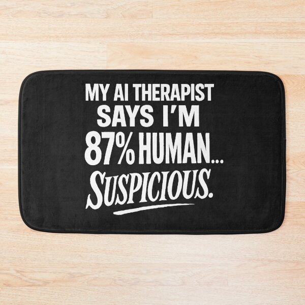 Item preview, My AI Therapist Says I'm 87% Human... Suspicious. designed and sold by Owcomm.