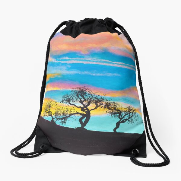 Item preview, Trio of Trees at Sunset designed and sold by DoodleArtsShop.