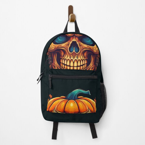 Item preview, Halloween pumpkin skull tee designed and sold by JumWow.