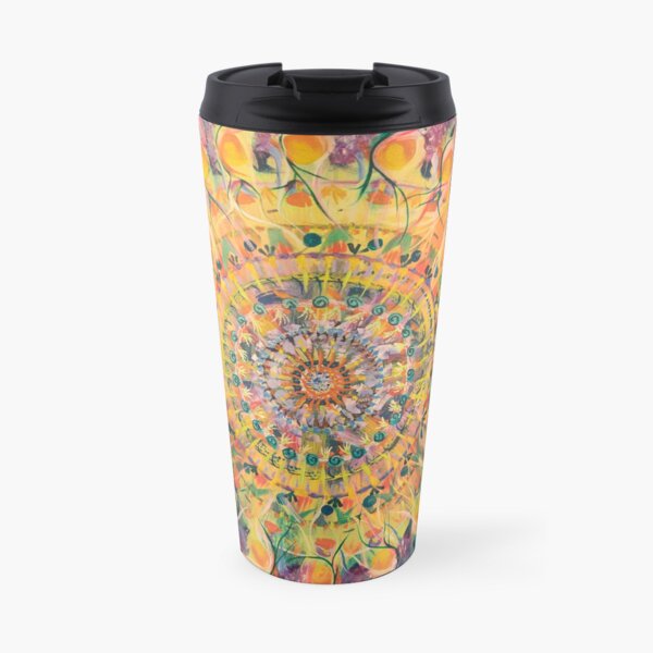 Rainbow Mandala Travel Mug