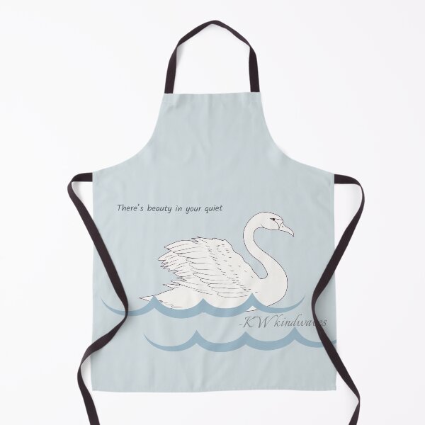 Item preview, There’s Beauty in Your Quiet – Swan Minimalist Quote | KW KindWaves designed and sold by KWkindwaves.