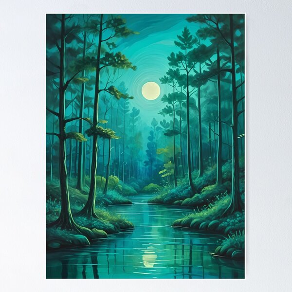 Item preview, The Blue Midnight Woods no1 designed and sold by Lizetteh.