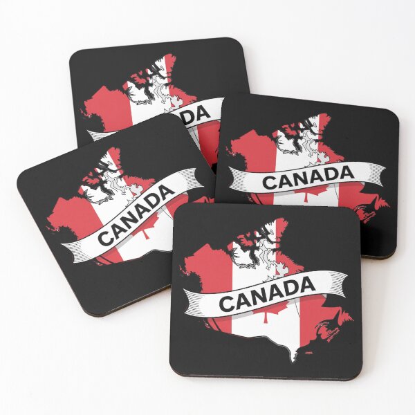 Item preview, Canada Flag Map designed and sold by Paper Drip.