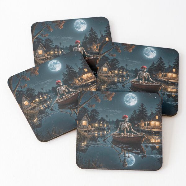 Item preview, Skeleton In a Wooden Rowboat designed and sold by Maria Dryfhout.