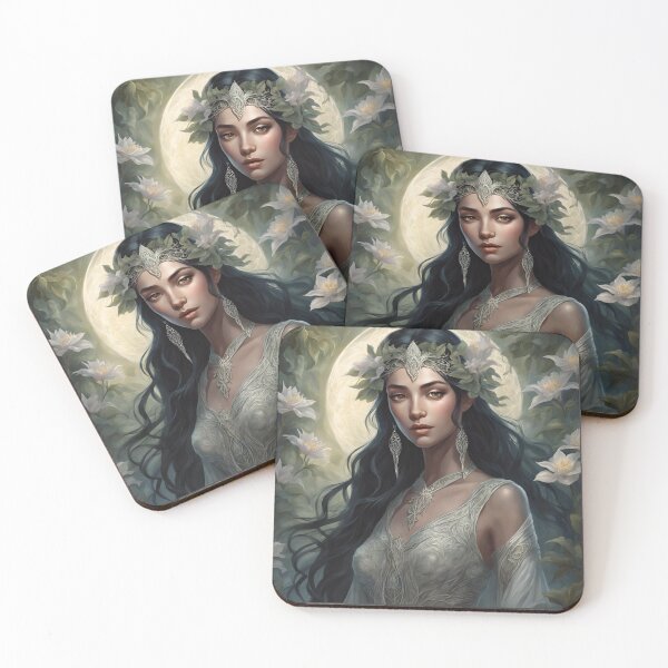 Item preview, Silver Black Elf, Elf girl,  designed and sold by GOLDENGARDENART.