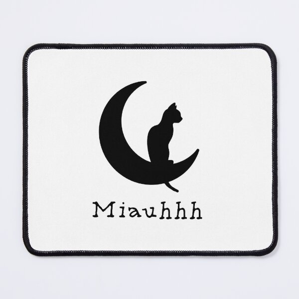 Item preview, The silhouette of a cat sitting on the moon designed and sold by studio468.