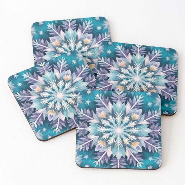 Item preview, Purple Blue Snowflake no1 designed and sold by Lizetteh.
