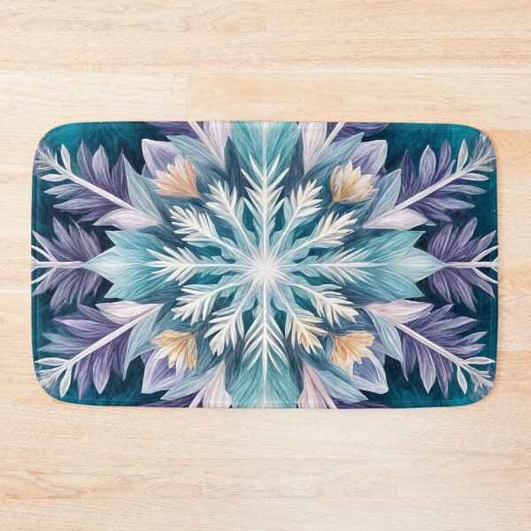 Item preview, Purple Blue Snowflake no1 designed and sold by Lizetteh.