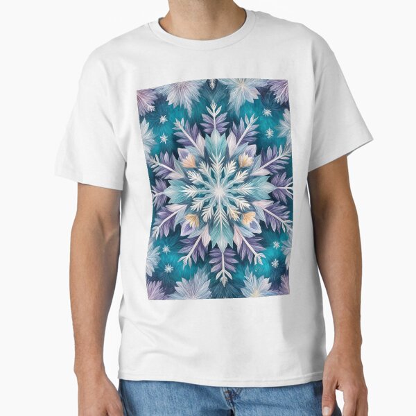 Item preview, Purple Blue Snowflake no1 designed and sold by Lizetteh.