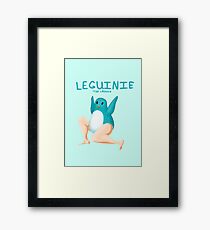 Leguin - Teal Framed Print
