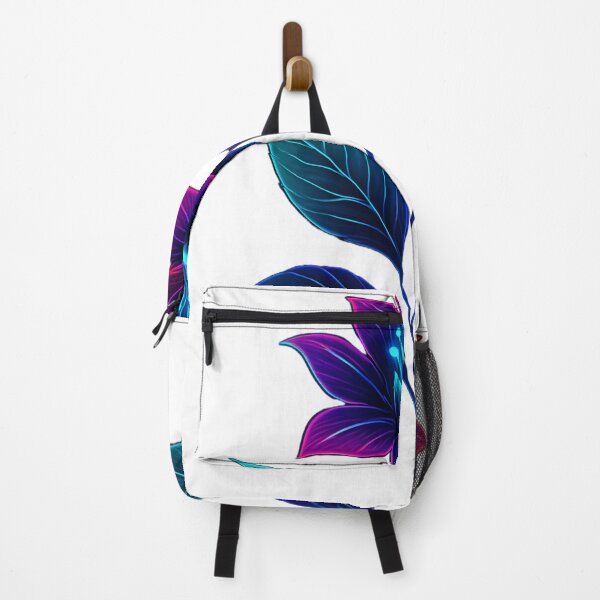 Item preview, Glowing Neon Fantasy Flower with Blue and Purple Petals designed and sold by supakor.