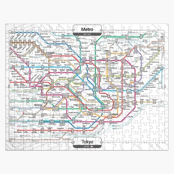 Vista previa del artículo con la obra «Metro - Tokio», diseñado y vendido por aleibanez.