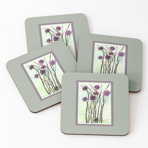 Item preview, Invasive Knapweed - watercolor painting designed and sold by Annie Mason Art.