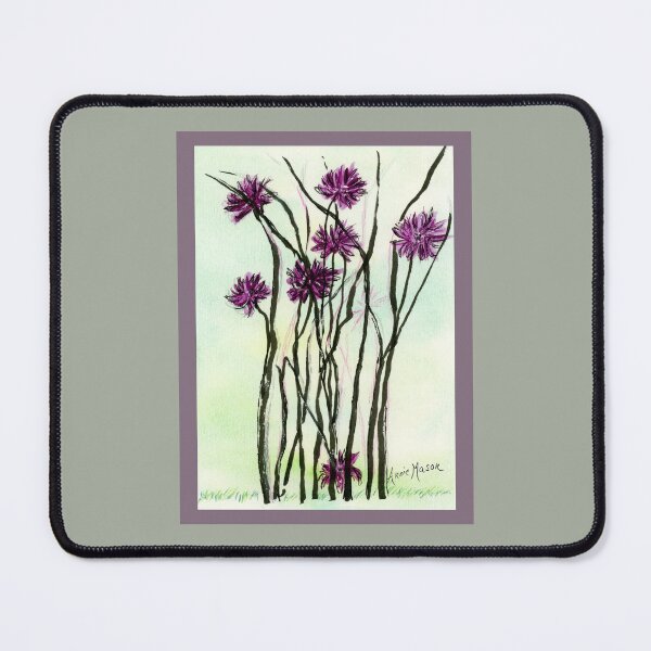 Item preview, Invasive Knapweed - watercolor painting designed and sold by Annie Mason Art.