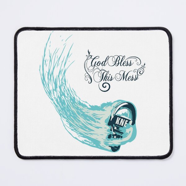 Item preview, God Bless This Mess – Abstract Wave & Lock Graphic designed and sold by Breaking Shop.