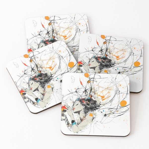 Item preview, Abstract Wine Moment — Ink & Splatter Art designed and sold by Verbul.