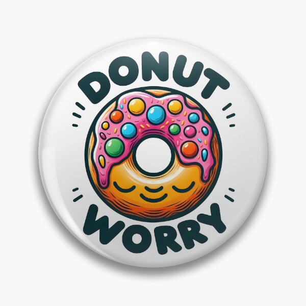 Item preview, doughnut, donut, donut worry, happy designed and sold by TrueArtVibes.