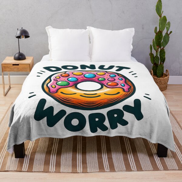Item preview, doughnut, donut, donut worry, happy designed and sold by TrueArtVibes.