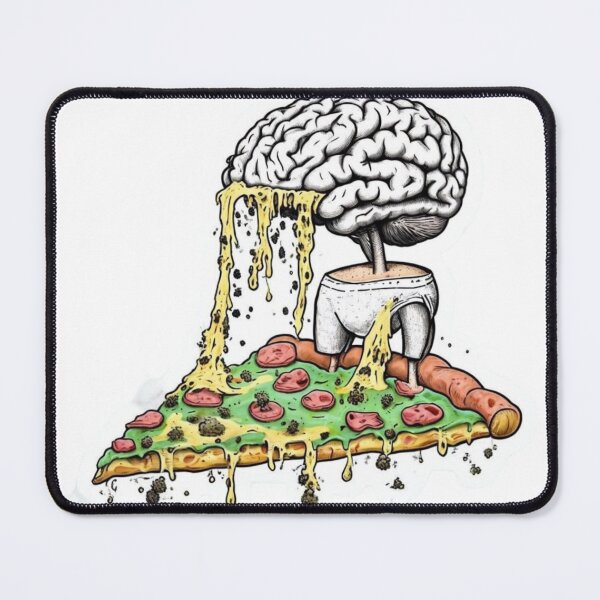 Item preview, Brain in Underwear Sitting on Moldy Pizza –  Falcon-Frequency Drop-Amalgramation spirit of might designed and sold by Imaginarium of Chaos falcon88 .