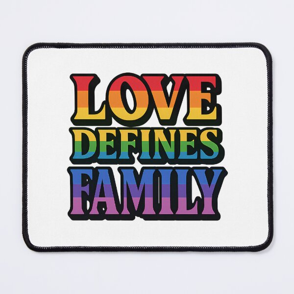Item preview, Love Defines Family – Bold Pride Typography designed and sold by Haus Of Sin.