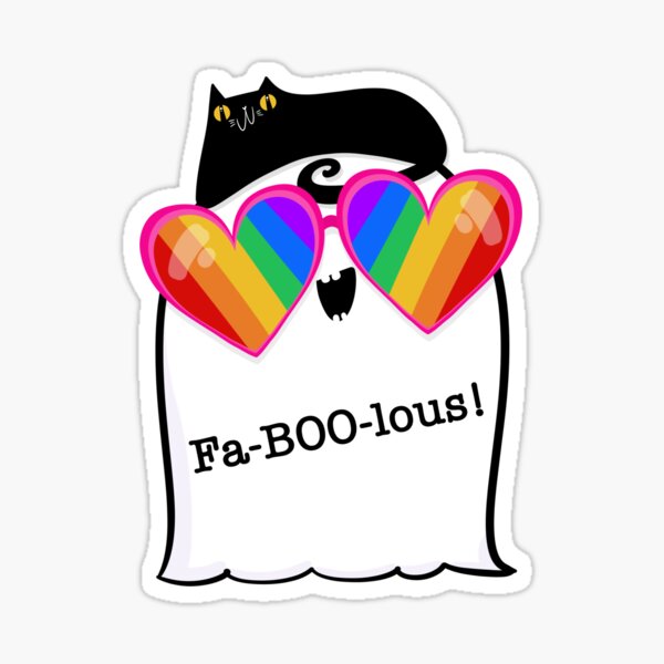 Item preview, Fabulous Rainbow Ghost designed and sold by poket.piktures.