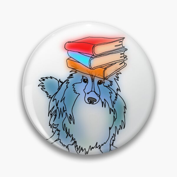 Item preview, Josh the Icy blue Sheltie Puppy with Books – animalzinhats designed and sold by Ashley’sAnimalz.
