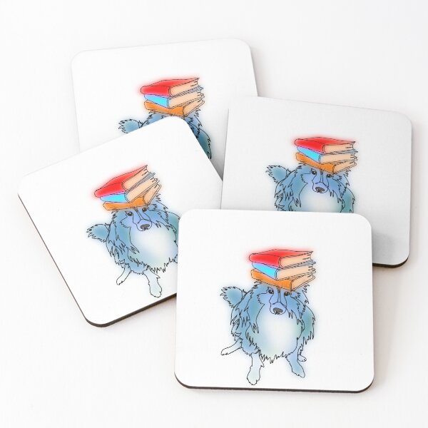 Item preview, Josh the Icy blue Sheltie Puppy with Books – animalzinhats designed and sold by Ashley’sAnimalz.