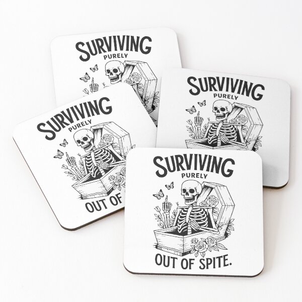 Item preview, Surviving Purely Out Of Spite Goth Celestial Skeleton designed and sold by Blok45.