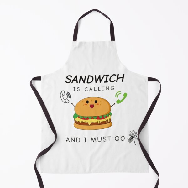 Item preview, Sandwich Is Calling ....And I Must Go- Funny Food Design designed and sold by Art by Shurooq.