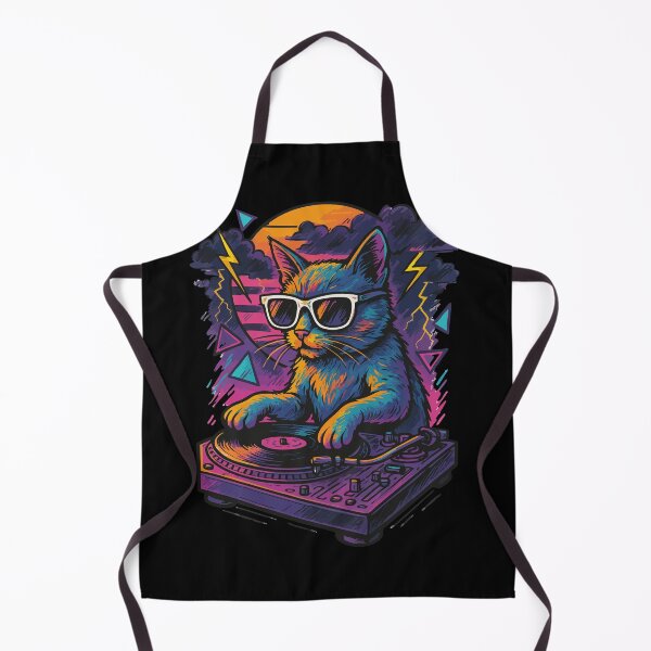 Item preview, Cool Deejay House Cat Retro designed and sold by TomFrontierArt.