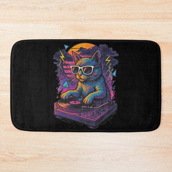 Item preview, Cool Deejay House Cat Retro designed and sold by TomFrontierArt.